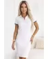 Ženska haljina sa kragnom MALFINI PREMIUM DRESS UP 271 BIJELA