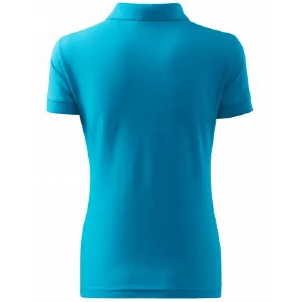  Ženska majica s kragnom MALFINI COTTON 213 TIRKIZ 