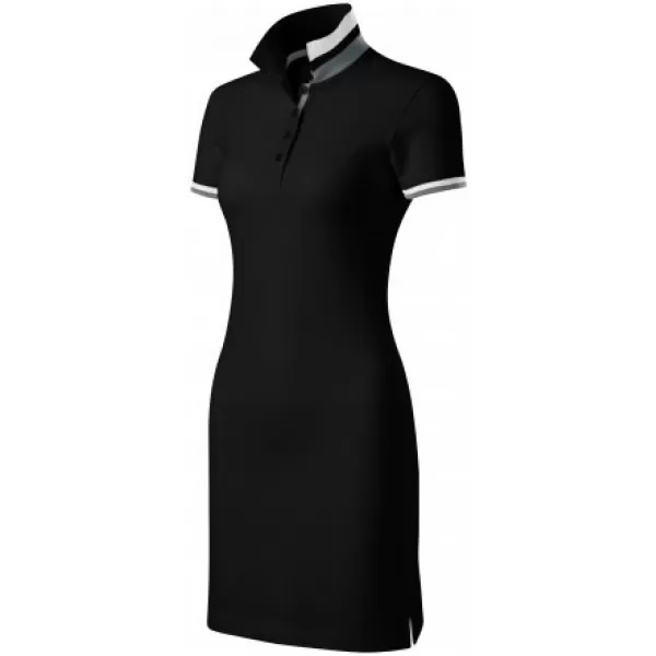  Ženska haljina sa kragnom MALFINI PREMIUM DRESS UP 271 CRNA 