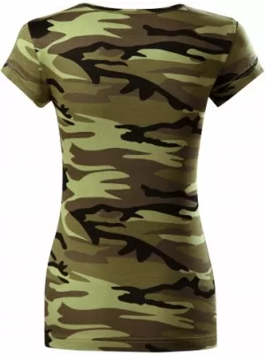 Ženska majica kratkih rukava MALFINI CAMO PURE 122 KAMUFLAŽNO ZELENA