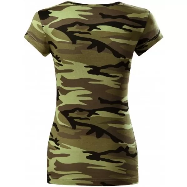  Ženska majica kratkih rukava MALFINI CAMO PURE 122 KAMUFLAŽNO ZELENA 