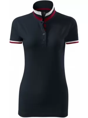 Ženska majica s kragnom MALFINI PREMIUM COLLAR UP 257 TAMNA MORNARICA