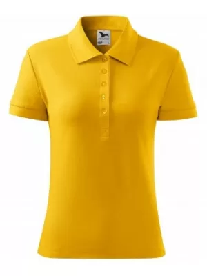Ženska majica s kragnom MALFINI COTTON 213 JANTAR