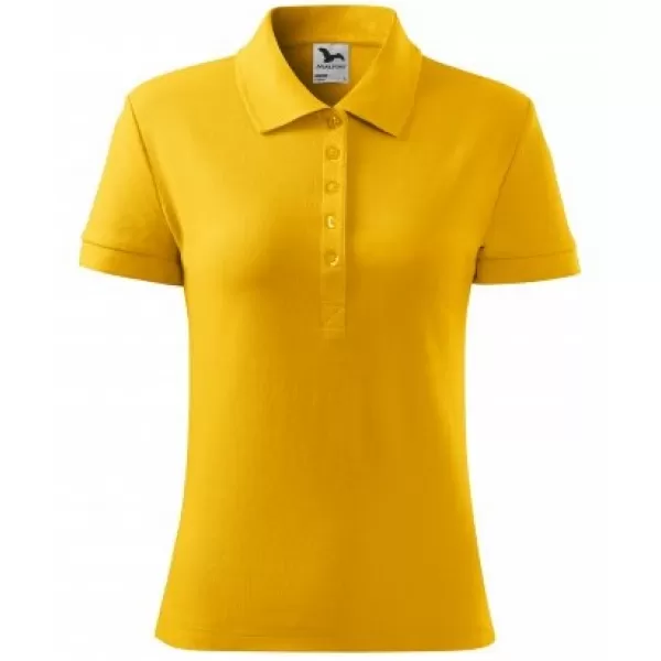  Ženska majica s kragnom MALFINI COTTON 213 JANTAR 