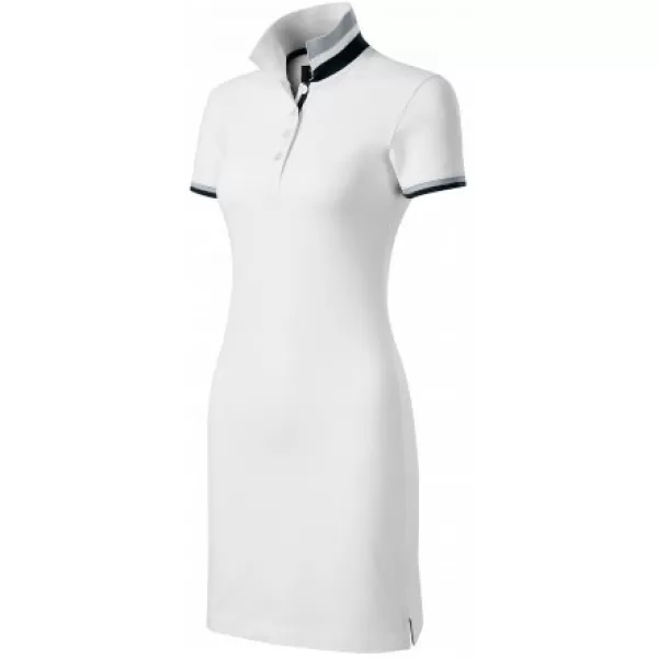  Ženska haljina sa kragnom MALFINI PREMIUM DRESS UP 271 BIJELA 