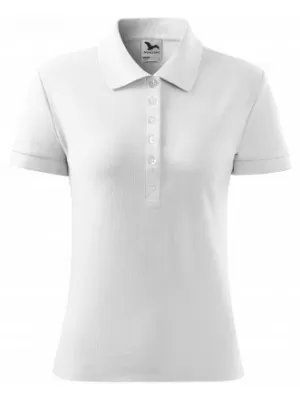 Ženska majica s kragnom MALFINI COTTON 213 BIJELA