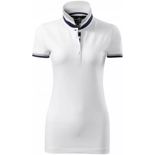  Ženska majica s kragnom MALFINI PREMIUM COLLAR UP 257 BIJELA 