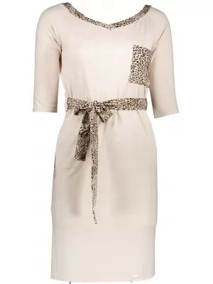 Ženska haljina numeco a278-2 beige numeco1