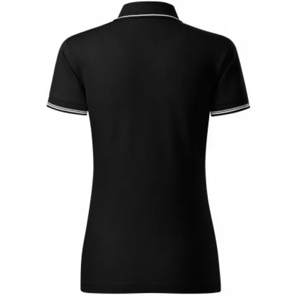  Ženska majica s kragnom MALFINI PREMIUM PERFECTION PLAIN 253 CRNA 