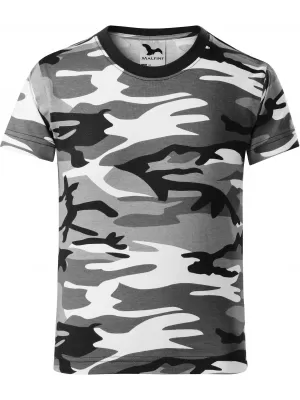 Dječja majica MALFINI CAMOUFLAGE 149 MASKIRNO SIVA