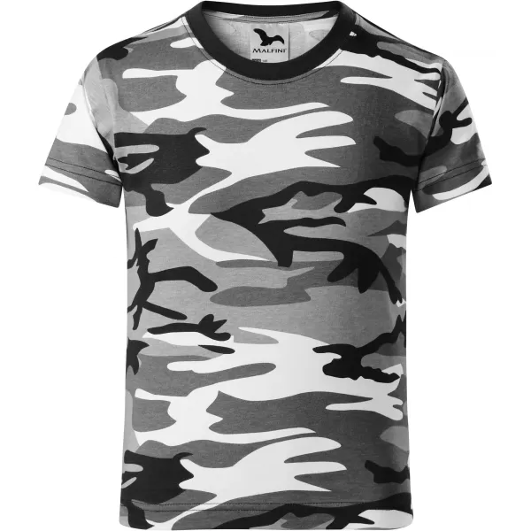  Dječja majica MALFINI CAMOUFLAGE 149 MASKIRNO SIVA 