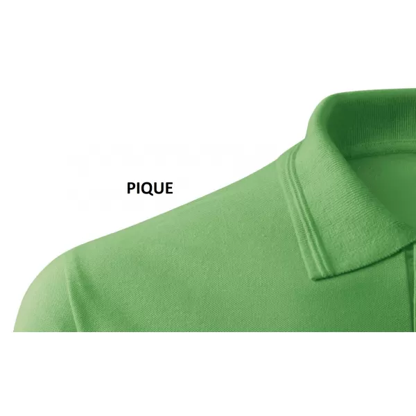  Ženska majica s kragnom MALFINI COTTON 213 TRAVA ZELENA 