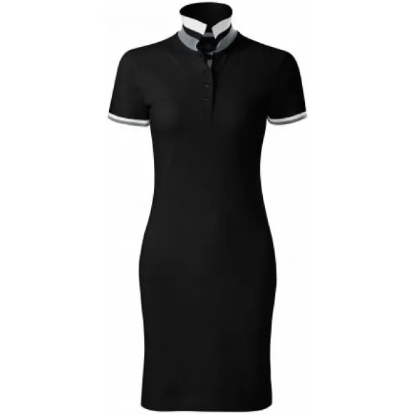  Ženska haljina sa kragnom MALFINI PREMIUM DRESS UP 271 CRNA 