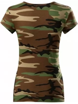 Ženska majica kratkih rukava MALFINI CAMO PURE 122 KAMUFLAŽNO SMEĐA