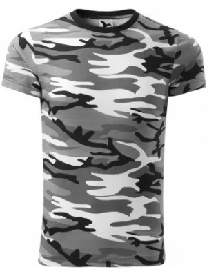 Muška majica kratkih rukava MALFINI CAMOUFLAGE 144 MASKIRNO SIVA