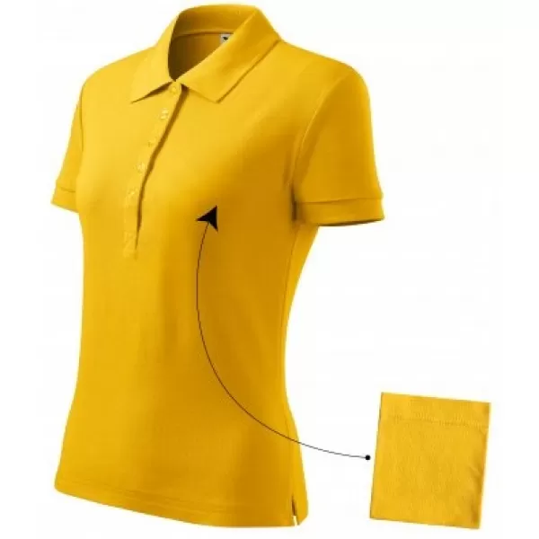  Ženska majica s kragnom MALFINI COTTON 213 JANTAR 