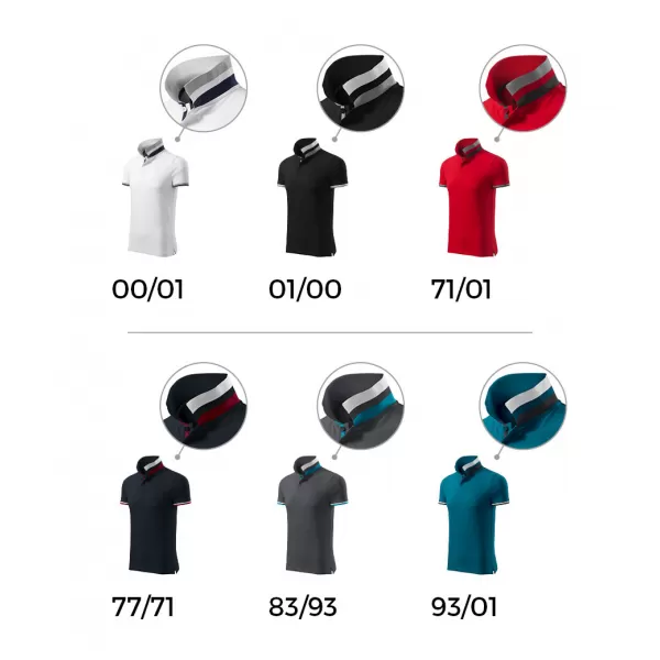  Muška majica s kragnom MALFINI PREMIUM COLLAR UP 256 SVIJETLI ANTRACIT 