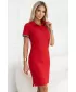 Ženska haljina sa kragnom MALFINI PREMIUM DRESS UP 271 CRVENA FORMULA