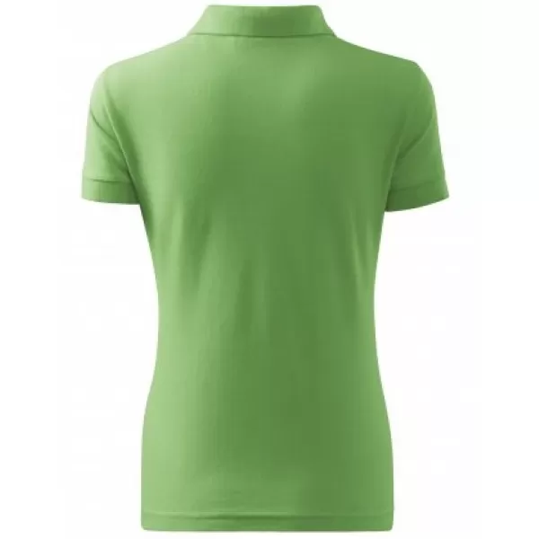  Ženska majica s kragnom MALFINI COTTON 213 TRAVA ZELENA 