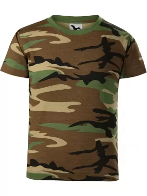 Dječja majica MALFINI CAMOUFLAGE 149 KAMUFLAŽNO SMEĐA