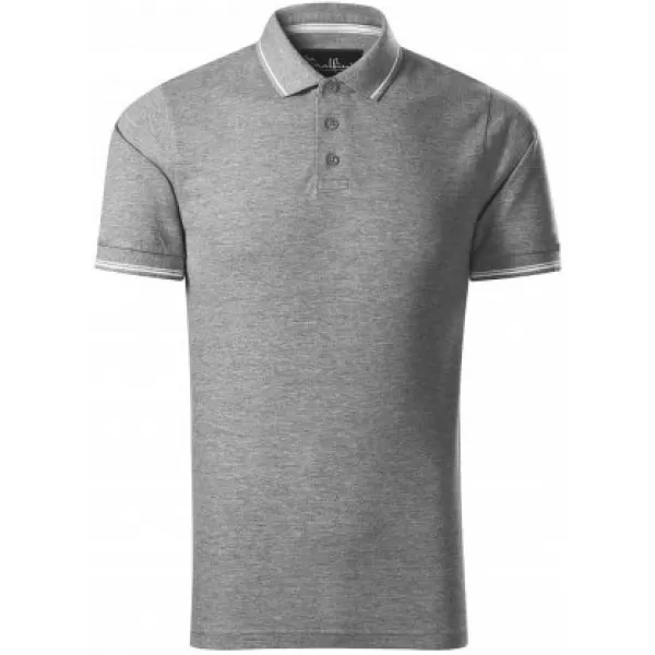  Muška majica s kragnom MALFINI PREMIUM PERFECTION PLAIN 251 TAMNO SIVI ODSJAJI 