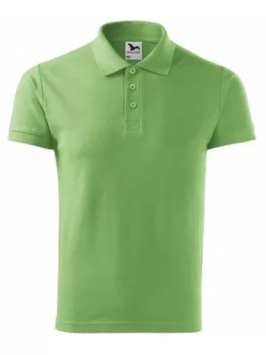 Muška majica s kragnom MALFINI COTTON 212 TRAVA ZELENA