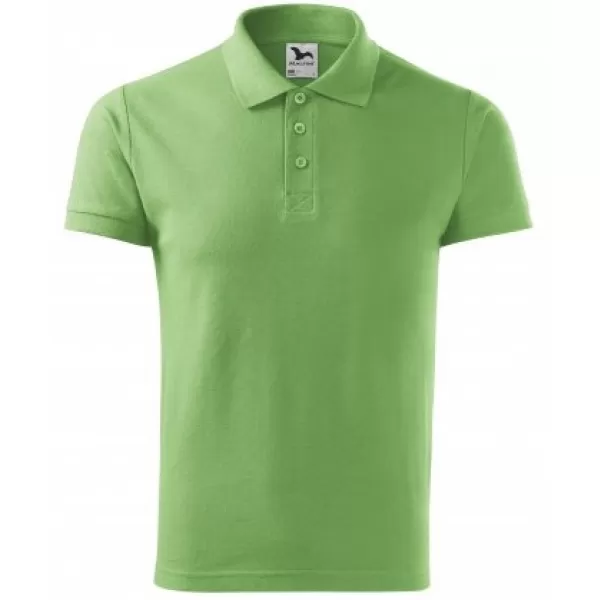  Muška majica s kragnom MALFINI COTTON 212 TRAVA ZELENA 