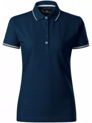 Ženska majica s kragnom MALFINI PREMIUM PERFECTION PLAIN 253 TAMNOPLAVA