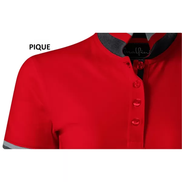  Ženska haljina sa kragnom MALFINI PREMIUM DRESS UP 271 CRVENA FORMULA 