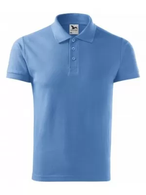 Muška majica s kragnom MALFINI COTTON 212 NEBESKO PLAVO