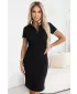 Ženska haljina sa kragnom MALFINI PREMIUM DRESS UP 271 CRNA