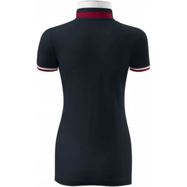  Ženska majica s kragnom MALFINI PREMIUM COLLAR UP 257 TAMNA MORNARICA 