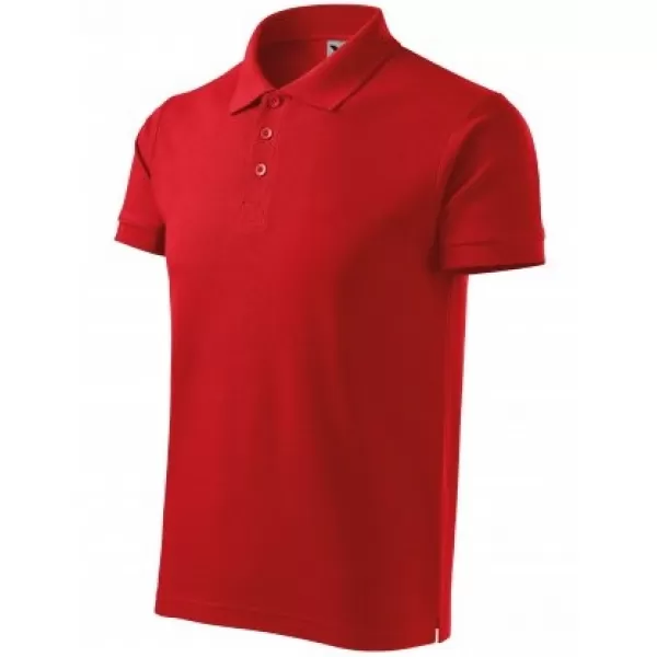 Muška majica s kragnom MALFINI COTTON 212 CRVENA 