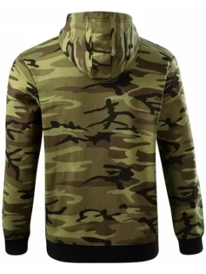 Muški sweatshirt MALFINI CAMO ZIPPER C19 KAMUFLAŽNO ZELENA