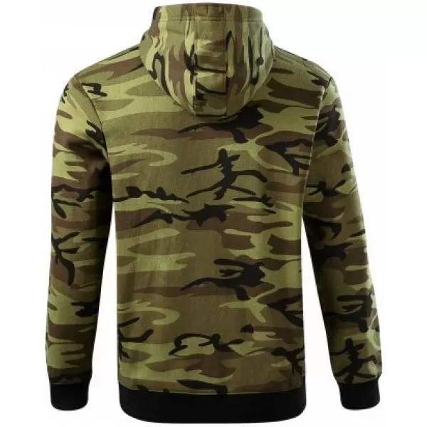  Muški sweatshirt MALFINI CAMO ZIPPER C19 KAMUFLAŽNO ZELENA 