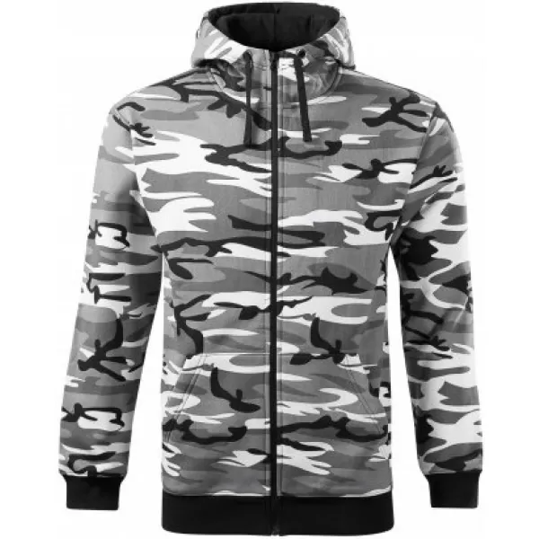  Muški sweatshirt MALFINI CAMO ZIPPER C19 MASKIRNO SIVA 