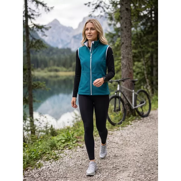  Ženski softshell prsluk MALFINI VISION 516 TAMNO TIRKIZNA 