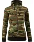 Ženski sweatshirt MALFINI CAMO ZIPPER C20 KAMUFLAŽNO SMEĐA