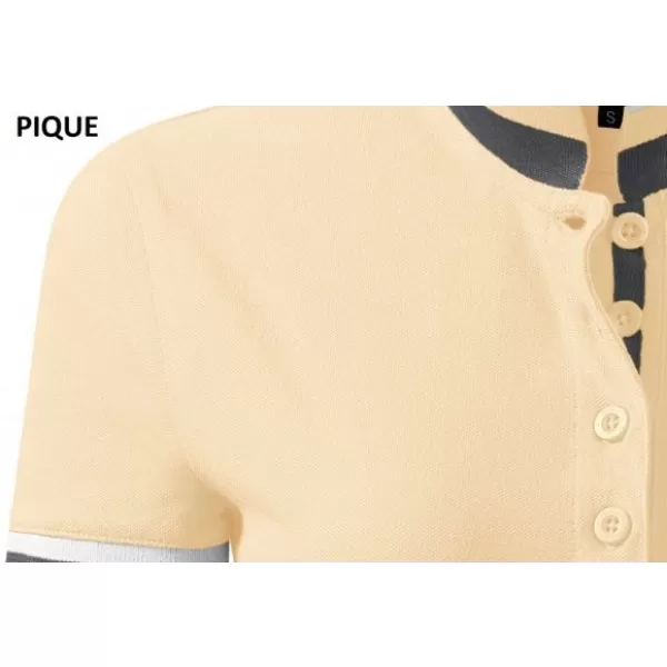 Ženska majica s kragnom MALFINI PREMIUM COLLAR UP 257 BURBONSKA VANILIJA 