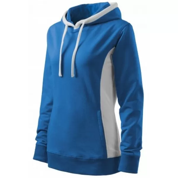  Ženski sweatshirt MALFINI KANGAROO 408 AZURNO PLAVA 