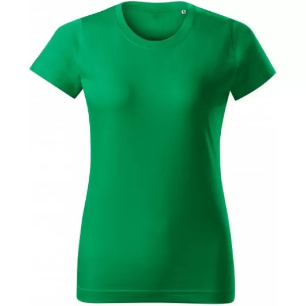  Ženska majica kratkih rukava MALFINI BASIC FREE F34 SREDNJE ZELENA 
