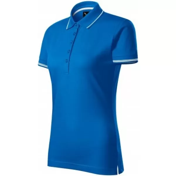  Ženska majica s kragnom MALFINI PREMIUM PERFECTION PLAIN 253 DISALICA PLAVA 