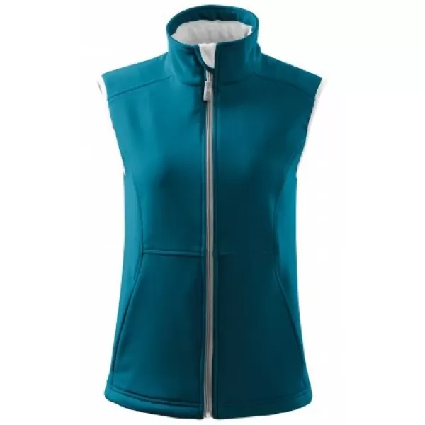  Ženski softshell prsluk MALFINI VISION 516 TAMNO TIRKIZNA 