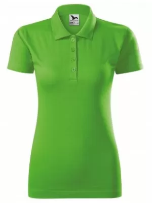Ženska majica s kragnom MALFINI SINGLE J. 223 ZELENA JABUKA