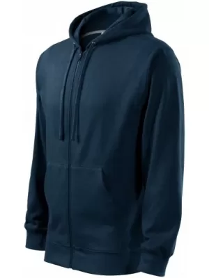Muški sweatshirt MALFINI TRENDY ZIPPER 410 TAMNOPLAVA
