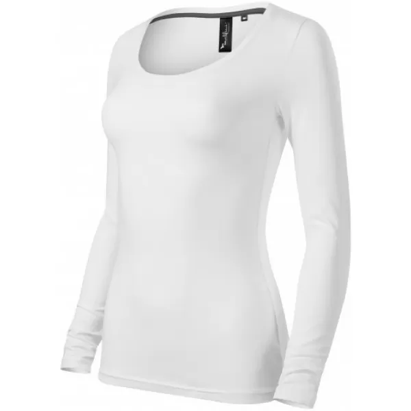  Ženska majica s dugim rukavima MALFINI PREMIUM BRAVE 156 BIJELA 