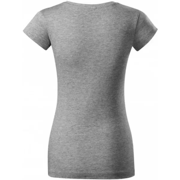  Ženska majica kratkih rukava MALFINI FIT V-NECK 162 TAMNO SIVI ODSJAJI 