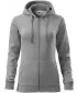 Ženski sweatshirt MALFINI TRENDY ZIPPER 411 TAMNO SIVI ODSJAJI
