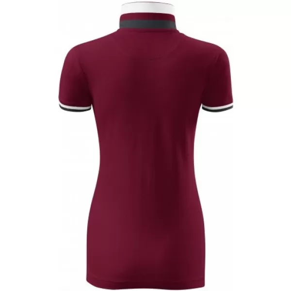  Ženska majica s kragnom MALFINI PREMIUM COLLAR UP 257 GRANAT 