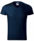 Muška majica kratkih rukava MALFINI SLIM FIT V-NECK 146 TAMNOPLAVA